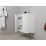 Solidline badkamermeubelset | 60cm | Hoogglans wit | Zonder spiegel | Geassembleerd Solidline Solidline badkamermeubelset | 60cm | Hoogglans wit | Zonder spiegel | Geassembleerd