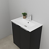 Solidline badkamermeubelset | 60cm | Mat zwart | Zonder spiegel | Geassembleerd