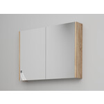 Solidline badkamermeubelset | 80cm | Eiken | Met spiegelkast | Bouwpakket Solidline Solidline badkamermeubelset | 80cm | Eiken | Met spiegelkast | Bouwpakket