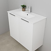 Solidline badkamermeubelset | 80cm | Mat wit | Zonder spiegel | Bouwpakket