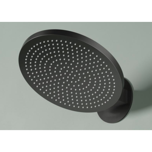 Hotbath Ace AC193 ronde wand hoofddouche 23cm velvet - geborsteld zwart PVD HotBath Hotbath Ace AC193 ronde wand hoofddouche 23cm velvet - geborsteld zwart PVD