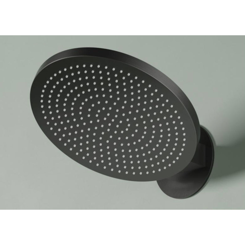Hotbath Ace AC193 ronde wand hoofddouche 23cm velvet - geborsteld zwart PVD HotBath Hotbath Ace AC193 ronde wand hoofddouche 23cm velvet - geborsteld zwart PVD