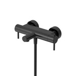 Hotbath Cobber B022 badthermostaat met uitloop - geborsteld zwart PVD HotBath Hotbath Cobber B022 badthermostaat met uitloop - geborsteld zwart PVD