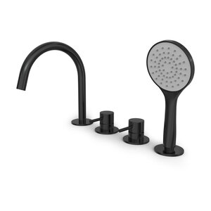 HotBath Hotbath Buddy B173 badrandcombinatie met 2-weg omstel - Geborsteld zwart PVD Hotbath Buddy B173 badrandcombinatie met 2-weg omstel - Geborsteld zwart PVD