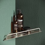 Hotbath &More BAA22 hoekplanchet - Geborsteld messing PVD HotBath Hotbath &More BAA22 hoekplanchet - Geborsteld messing PVD