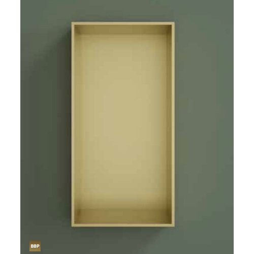 Hotbath &More inbouwnis 30x15x10cm - zonder frame - geborsteld koper PVD HotBath Hotbath &More inbouwnis 30x15x10cm - zonder frame - geborsteld koper PVD