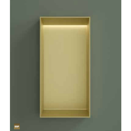 Hotbath &More inbouwnis 30x15x10cm - zonder frame - LED verlichting - Tuscan bronze HotBath Hotbath &More inbouwnis 30x15x10cm - zonder frame - LED verlichting - Tuscan bronze