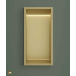 HotBath Hotbath &More inbouwnis 30x15x10cm - met frame - LED verlichting - mat wit Hotbath &More inbouwnis 30x15x10cm - met frame - LED verlichting - mat wit