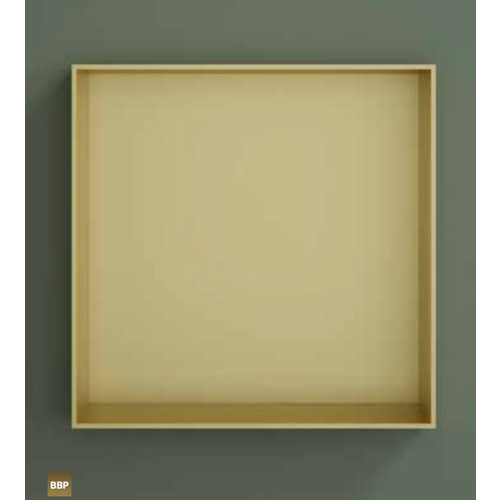 Hotbath &More inbouwnis 30x30x10cm - zonder frame - geborsteld zwart PVD HotBath Hotbath &More inbouwnis 30x30x10cm - zonder frame - geborsteld zwart PVD