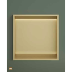 HotBath Hotbath &More inbouwnis 30x30x10cm - met frame - LED verlichting - geborsteld zwart PVD