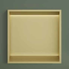 Hotbath &More inbouwnis 30x30x10cm - met frame - LED verlichting - tuscan bronze