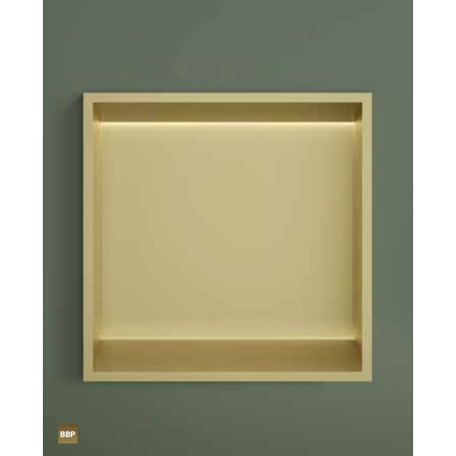 Hotbath &More inbouwnis 30x30x10cm - met frame - LED verlichting - tuscan bronze HotBath Hotbath &More inbouwnis 30x30x10cm - met frame - LED verlichting - tuscan bronze