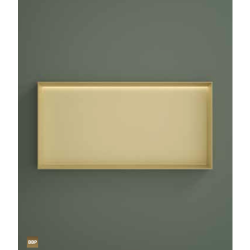 Hotbath &More inbouwnis 30x60x10cm - zonder frame - LED verlichting - tuscan bronze HotBath Hotbath &More inbouwnis 30x60x10cm - zonder frame - LED verlichting - tuscan bronze