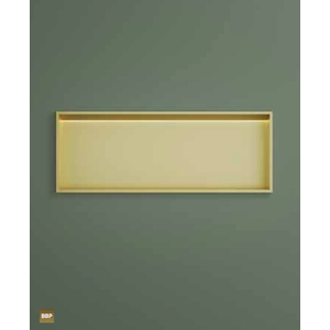 HotBath Hotbath &More inbouwnis 30x80x10cm - met frame - LED verlichting - geborsteld zwart PVD Hotbath &More inbouwnis 30x80x10cm - met frame - LED verlichting - geborsteld zwart PVD