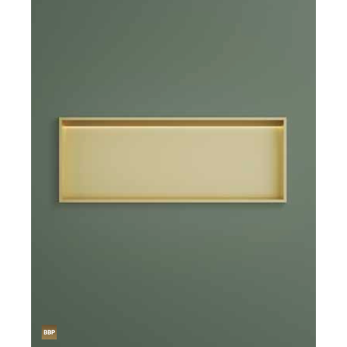 Hotbath &More inbouwnis 30x80x10cm - met frame - LED verlichting - mat wit HotBath Hotbath &More inbouwnis 30x80x10cm - met frame - LED verlichting - mat wit