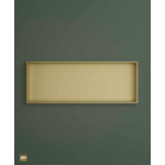 Hotbath &More inbouwnis 30x120x10cm - geborsteld messing PVD HotBath Hotbath &More inbouwnis 30x120x10cm - geborsteld messing PVD