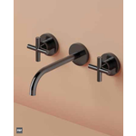 Hotbath Chap C105T inbouw wastafelkraan 20cm - Gepolijst zwart PVD HotBath Hotbath Chap C105T inbouw wastafelkraan 20cm - Gepolijst zwart PVD