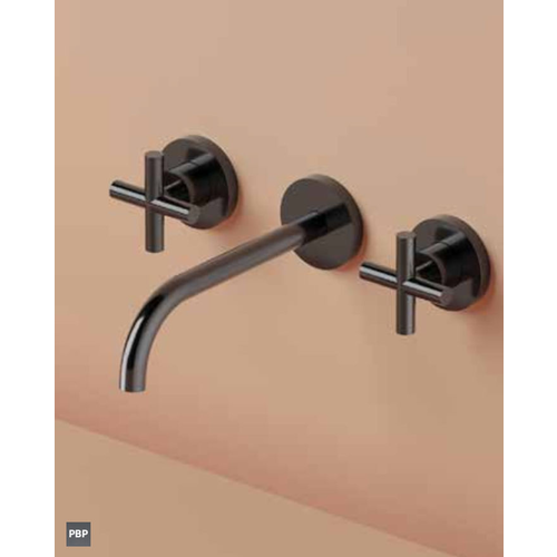 Hotbath Chap C105T inbouw wastafelkraan 20cm - Gepolijst zwart PVD HotBath Hotbath Chap C105T inbouw wastafelkraan 20cm - Gepolijst zwart PVD