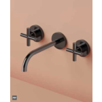 Hotbath Chap C105T inbouw wastafelkraan 20cm - Gepolijst zwart PVD HotBath Hotbath Chap C105T inbouw wastafelkraan 20cm - Gepolijst zwart PVD