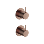 Hotbath Cobber CB129EXT afbouwdeel inbouwmengkraan 2-weg omstel - geborsteld koper pvd HotBath Hotbath Cobber CB129EXT afbouwdeel inbouwmengkraan 2-weg omstel - geborsteld koper pvd