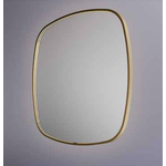 HotBath Hotbath &More spiegel contour 120x120cm directe & indirecte verlichting - geborsteld koper PVD