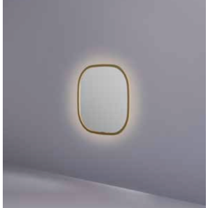 HotBath Hotbath &More toiletspiegel contour 40x40cm indirecte verlichting - geborsteld koper PVD Hotbath &More toiletspiegel contour 40x40cm indirecte verlichting - geborsteld koper PVD