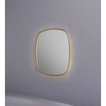 Hotbath &More spiegel contour 60x60cm directe & indirecte verlichting - geborsteld gunmetal PVD HotBath Hotbath &More spiegel contour 60x60cm directe & indirecte verlichting - geborsteld gunmetal PVD