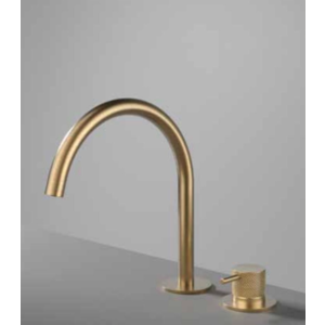 HotBath Hotbath Cobber X CX023 wastafelkraan 2-gats - Geborsteld messing PVD Hotbath Cobber X CX023 wastafelkraan 2-gats - Geborsteld messing PVD