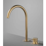 HotBath Hotbath Cobber X CX023H wastafelkraan 2-gats hoog - Geborsteld messing PVD