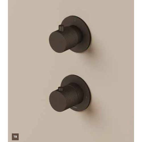 Hotbath Guy Diamond GY7009DEXT afbouwdeel voor inbouwthermostaat 2-weg stop-omstel - Geborsteld nikkel HotBath Hotbath Guy Diamond GY7009DEXT afbouwdeel voor inbouwthermostaat 2-weg stop-omstel - Geborsteld nikkel