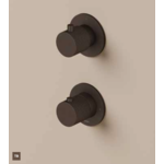 Hotbath Guy Row GY7009REXT afbouwdeel voor inbouwthermostaat 2-weg stop-omstel - Geborsteld messing PVD HotBath Hotbath Guy Row GY7009REXT afbouwdeel voor inbouwthermostaat 2-weg stop-omstel - Geborsteld messing PVD