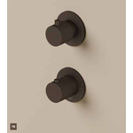 Hotbath Guy Row GY7009REXT afbouwdeel voor inbouwthermostaat 2-weg stop-omstel - Geborsteld messing PVD HotBath Hotbath Guy Row GY7009REXT afbouwdeel voor inbouwthermostaat 2-weg stop-omstel - Geborsteld messing PVD