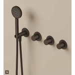 Hotbath Guy Diamond GY7071DEXT afbouwdeel voor inbouwthermostaat met 2 stopkranen - Tuscan bronze HotBath Hotbath Guy Diamond GY7071DEXT afbouwdeel voor inbouwthermostaat met 2 stopkranen - Tuscan bronze