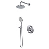 Hotbath Buddy IBS12A inbouw doucheset - ronde handdouche - 30cm hoofddouche - 15cm plafondbuis - glijstang - chroom