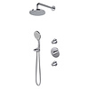 Hotbath Buddy IBS12 inbouw doucheset - ronde handdouche - 25cm hoofddouche - wandarm - wandhouder - chroom