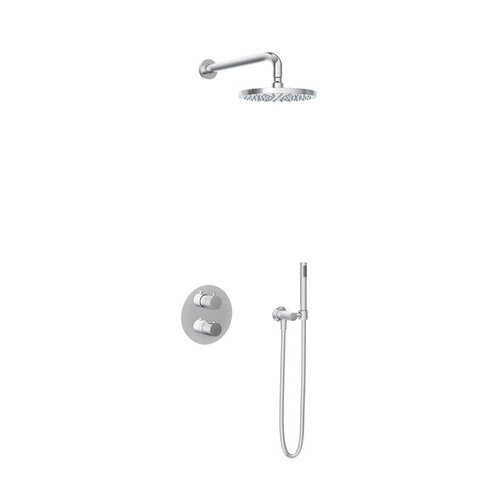 Hotbath Cobber IBS20A inbouw doucheset - staafhanddouche - 30cm hoofddouche - 30cm plafondbuis - wandhouder - geborsteld koper pvd HotBath Hotbath Cobber IBS20A inbouw doucheset - staafhanddouche - 30cm hoofddouche - 30cm plafondbuis - wandhouder - geborsteld koper pvd