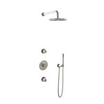 Hotbath Cobber IBS20 inbouw doucheset - staafhanddouche - 25cm hoofddouche - wandarm - wandsteun - geborsteld nikkel HotBath Hotbath Cobber IBS20 inbouw doucheset - staafhanddouche - 25cm hoofddouche - wandarm - wandsteun - geborsteld nikkel