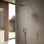 Hotbath Cobber IBS7009 inbouw doucheset - ronde handdouche - 20cm hoofddouche - wandarm - glijstang - geborsteld nikkel HotBath Hotbath Cobber IBS7009 inbouw doucheset - ronde handdouche - 20cm hoofddouche - wandarm - glijstang - geborsteld nikkel