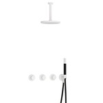 Hotbath Cobber IBS70 inbouw doucheset - staafhanddouche - 25cm hoofddouche - 15cm plafondbuis - wandhouder - mat wit HotBath Hotbath Cobber IBS70 inbouw doucheset - staafhanddouche - 25cm hoofddouche - 15cm plafondbuis - wandhouder - mat wit