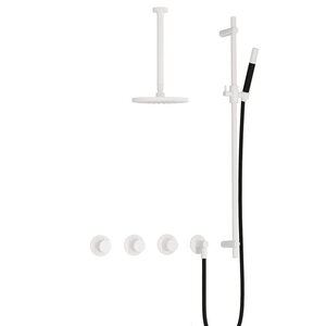 HotBath Hotbath Cobber IBS70 inbouw doucheset - staafhanddouche - 25cm hoofddouche - 30cm plafondbuis - glijstang - mat wit Hotbath Cobber IBS70 inbouw doucheset - staafhanddouche - 25cm hoofddouche - 30cm plafondbuis - glijstang - mat wit