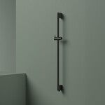 Hotbath Mate M305 glijstang 90cm ABS kunststof met geïntegreerde uitlaat - geborsteld zwart pvd HotBath Hotbath Mate M305 glijstang 90cm ABS kunststof met geïntegreerde uitlaat - geborsteld zwart pvd