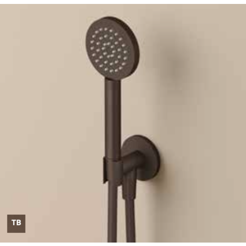 Hotbath Guy M446 handdoucheset met uitlaat - Geborsteld nikkel HotBath Hotbath Guy M446 handdoucheset met uitlaat - Geborsteld nikkel