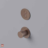 Hotbath Cobber PB7009EXT afbouwdeel inbouwthermostaat met 2 pushbuttons - geborsteld koper pvd