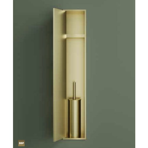 Hotbath &More PH060B inbouwnis / inbouw toiletborstelhouder 16x60x12,6cm - geborsteld zwart PVD HotBath Hotbath &More PH060B inbouwnis / inbouw toiletborstelhouder 16x60x12,6cm - geborsteld zwart PVD