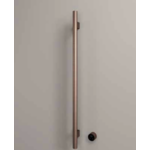 Hotbath &More Rails Round handdoekwarmerset 135cm - 1 stang - geborsteld messing PVD HotBath Hotbath &More Rails Round handdoekwarmerset 135cm - 1 stang - geborsteld messing PVD