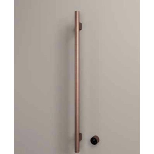 HotBath Hotbath &More Rails Round handdoekwarmerset 135cm - 1 stang - geborsteld gunmetal PVD