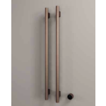 Hotbath &More Rails Round handdoekwarmerset 135cm - 2 stangen - geborsteld messing PVD HotBath Hotbath &More Rails Round handdoekwarmerset 135cm - 2 stangen - geborsteld messing PVD