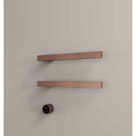 Hotbath &More Rails Square handdoekwarmerset 50cm - 2 stangen - geborsteld messing PVD HotBath Hotbath &More Rails Square handdoekwarmerset 50cm - 2 stangen - geborsteld messing PVD