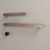 Hotbath &More Rails Soft Square handdoekwarmerset 50 & 80cm - 2 stangen - tuscan bronze