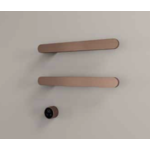 Hotbath &More Rails Soft Square handdoekwarmerset 50cm - 2 stangen - geborsteld messing PVD HotBath Hotbath &More Rails Soft Square handdoekwarmerset 50cm - 2 stangen - geborsteld messing PVD